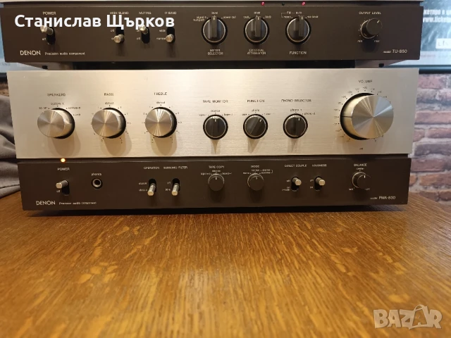 Denon PMA-830/Denon TU-850 Vintage Hi-Fi Stereo System , снимка 7 - Ресийвъри, усилватели, смесителни пултове - 50989266