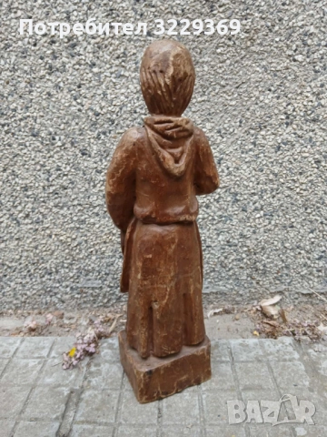 Дърворезба статуетка Монах, снимка 3 - Статуетки - 51871898