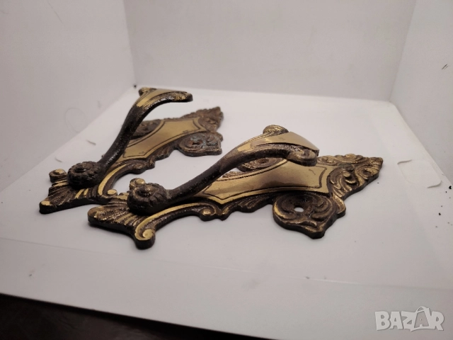 Закачалки ретро,месинг. 2бр, снимка 2 - Закачалки - 52527246