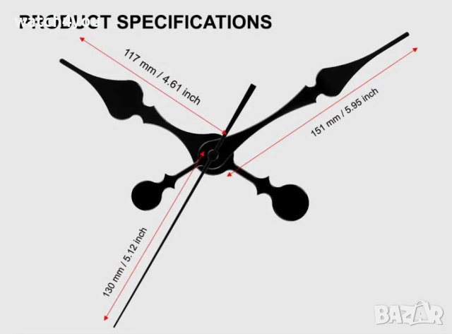 ДЪЛГИ СТРЕЛКИ ЗА СТЕНЕН ЧАСОВНИК. ДЪЛГИ СТРЕЛКИ ЗА 3Д СТЕННИ ЧАСОВНИЦИ.3D ЧАСОВНИК, снимка 5 - Други - 44966585