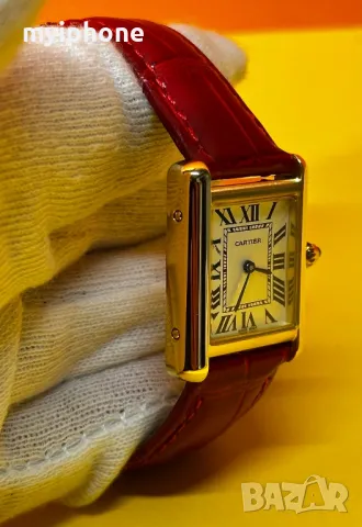 Луксозен дамски часовник Cartier, снимка 5 - Дамски - 49364233