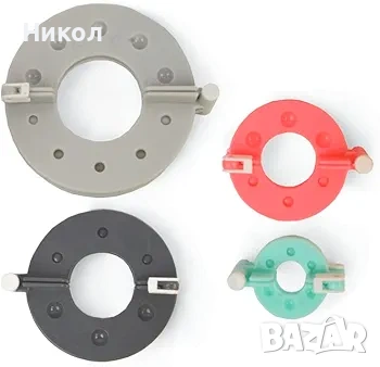 Комплект за изработка на помпони Sizzix, Инструмент за изработка на помпони „Направи си сам“, 4 разм, снимка 2 - Декорация за дома - 53166353