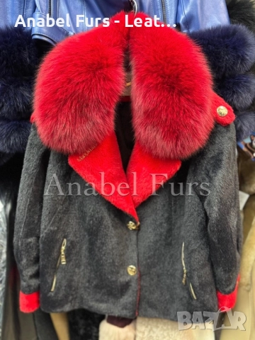 Дамски палта с естествен косъм, снимка 4 - Палта, манта - 52621323