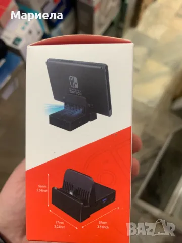 Докинг станция за Nintendo Switch/Switch OLED, преносима стойка за зареждане 4K HDMI, снимка 4 - Друга електроника - 47846782