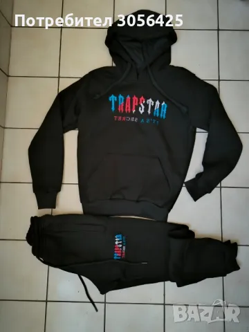 Юношески ВАТИРАН черен екип TRAPSTAR , снимка 3 - Спортни дрехи, екипи - 48290051