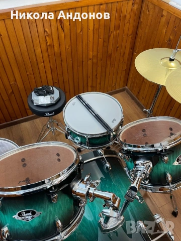Продавам Pearl Export EXA Teal Blue Ash- Limited Edition барабани, снимка 5 - Ударни инструменти - 53815071