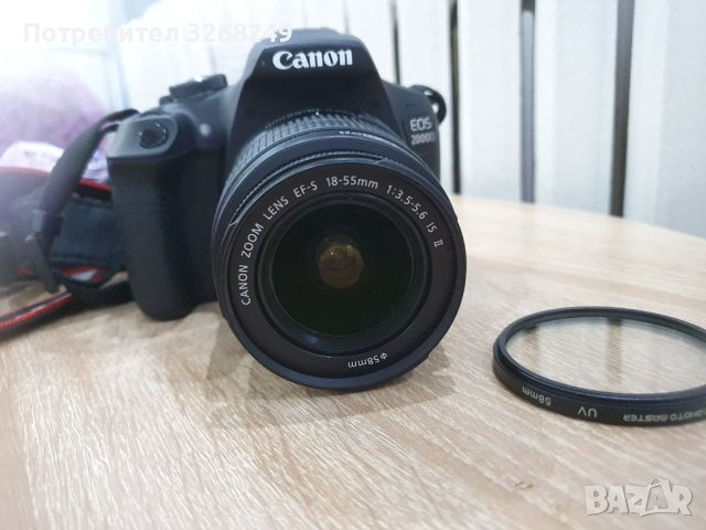 Canon EOS 2000D, снимка 7 - Фотоапарати - 45081229