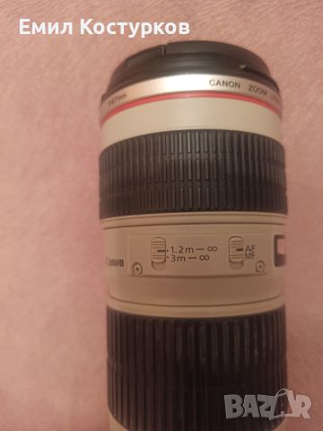 Продавам фотообектив CANON EFS 70-200 1:4 L, снимка 3 - Обективи и филтри - 46681304