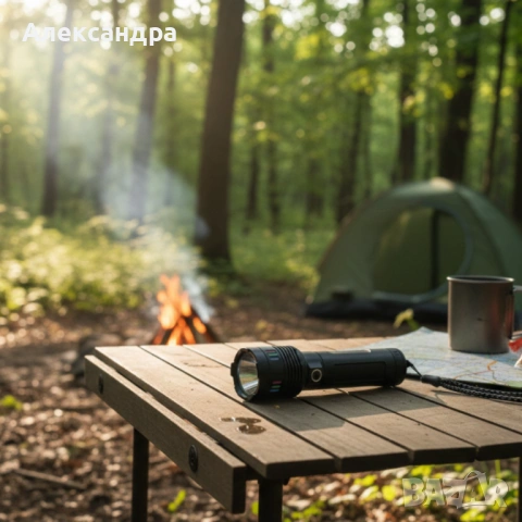 LED мощен фенер BL-707-TG – ярък фенер с Type-C зареждане, снимка 6 - Друга електроника - 53360252