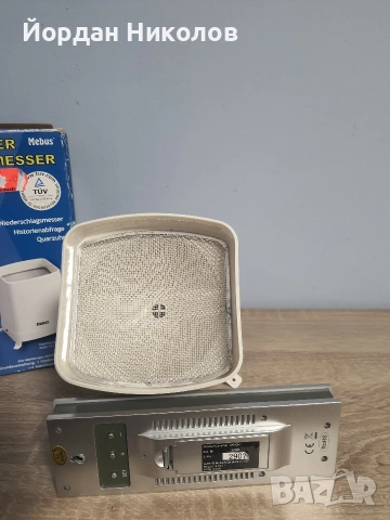 Безжичен дъждомер с часовник Mebus – Метеорологична станция, снимка 3 - Друга електроника - 53511164