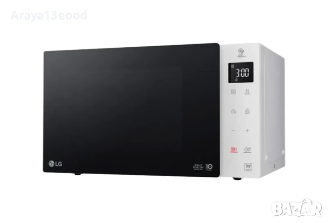 Микровълнова печка LG Smart Inverter MS23NECBW – 23L, 1000W, бяла, снимка 2 - Микровълнови - 54287379