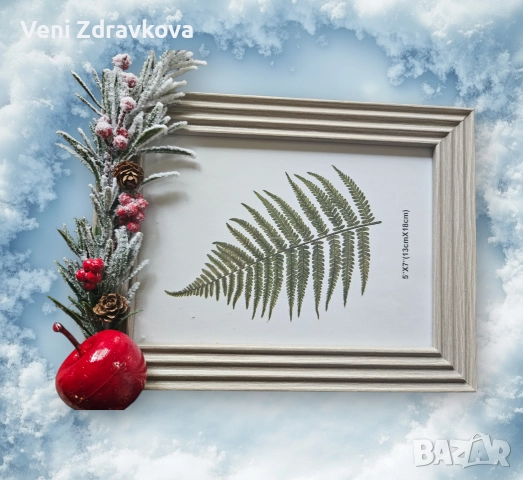 Коледни Рамки за снимки ръчно изработени, снимка 7 - Други - 52749749