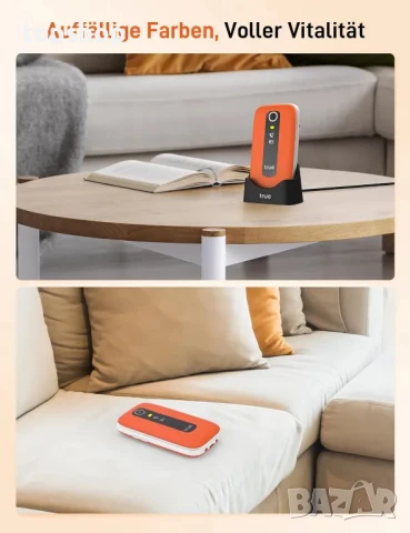 TRUE s70, сгъваем, без договор, 2,8-инчов с големи бутони, крачкомер, аларма за падане, SOS бутон..., снимка 6 - Motorola - 50494689