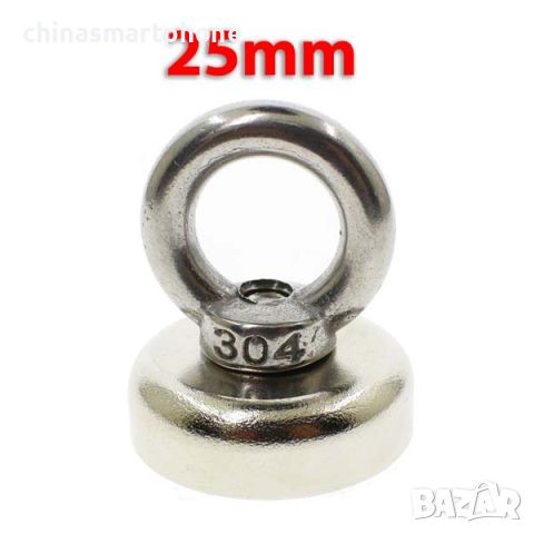 25mm 25кг Магнит за магнитен риболов, с кука (халка) Magnet fishing, снимка 8 - Въдици - 45947809