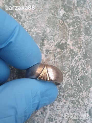 Сребърен пръстен Халка Fossil, снимка 3 - Пръстени - 45450251
