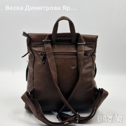 Дамска раница от еко к. с ресни – бохо стил, удобство и обем (36×30×16 см), снимка 5 - Раници - 52574149