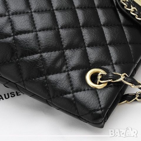 Дамска чанта от естествена кожа Black 1232, снимка 6 - Чанти - 45353313