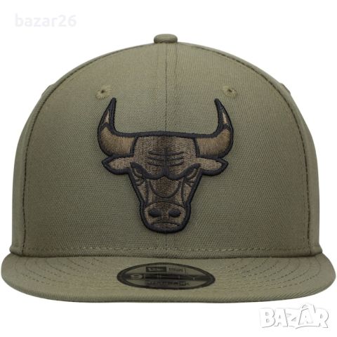 NBA шапка Chicago bulls New Era olive color 