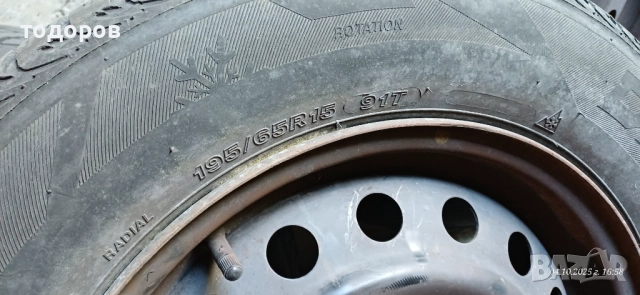 зимни гуми195/65/15-4бр. с джанти 15x6JCHx45-4бр., снимка 6 - Гуми и джанти - 51945785