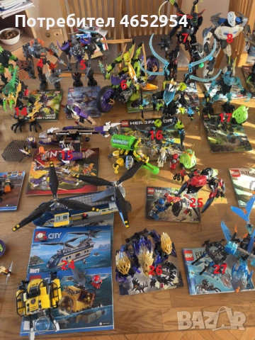 Огромна Лего Колекция, конструктури LEGO Hero Factory, Bionicle, City, NINJAGO, снимка 3 - Конструктори - 52434802