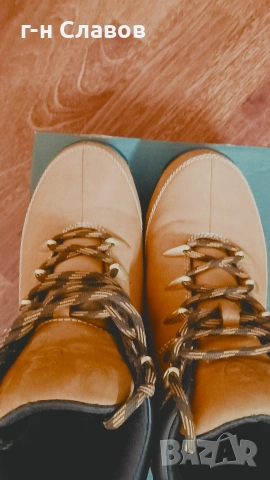 Gold Timberland, Mid Hiker, Nabuck, снимка 10 - Мъжки боти - 52913811