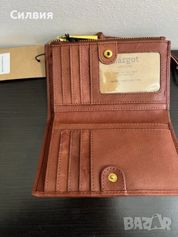 Дамско портмоне, естествена кожа, оригинал на марката, снимка 2 - Портфейли, портмонета - 53906709