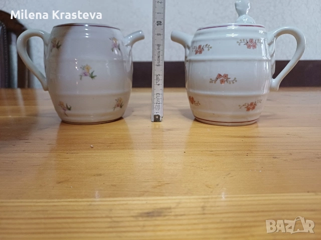 Дво броя за мляко/кафе керамика от колекция, снимка 2 - Прибори за хранене, готвене и сервиране - 53137930