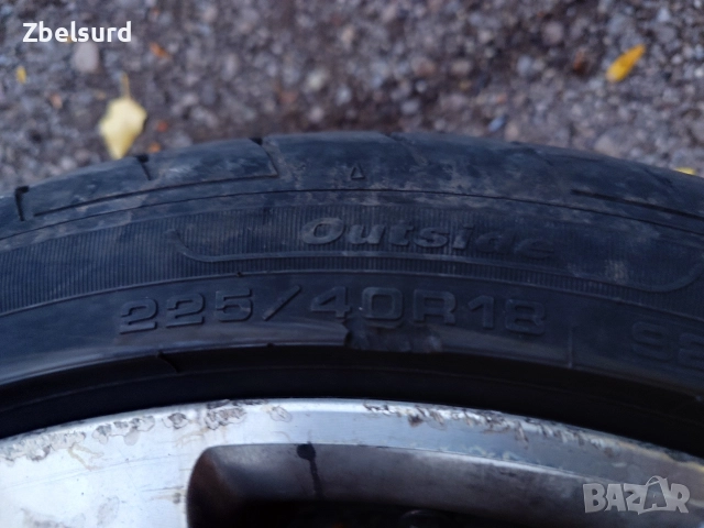 Джанти Tomason 8.5J*18 5*114.3, с гуми 225/40/18, снимка 8 - Гуми и джанти - 52679595