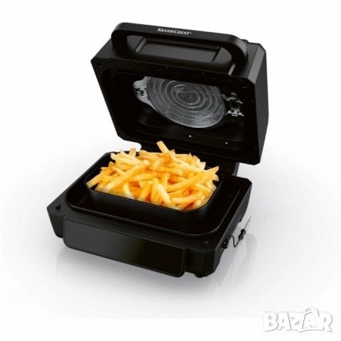 Уред 2 в 1 SilverCrest Air Fryer with Grill – хрупкаво, вкусно и без мазнина, снимка 14 - Друга електроника - 52093443