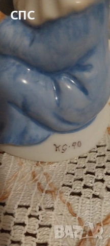 Порцеланова фигура ангелче , снимка 3 - Антикварни и старинни предмети - 54021755