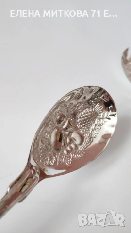 Нов посребрен двоен сет за сервиране, снимка 5 - Прибори за хранене, готвене и сервиране - 54131248