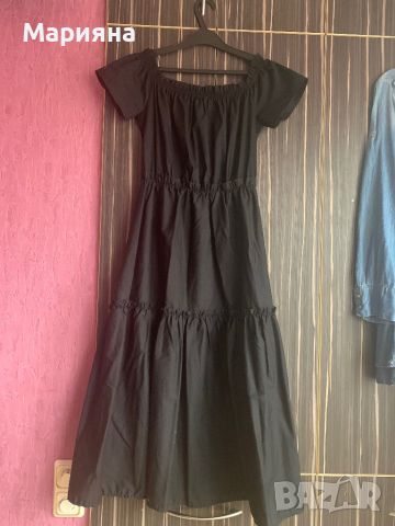 Черна лятна рокля, снимка 1 - Рокли - 45805019
