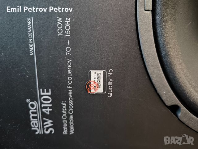 Промо🌟🌟🌟JAMO  SW410. 10" subwoofer ,великолепен субуфер , снимка 2 - Тонколони - 42940215