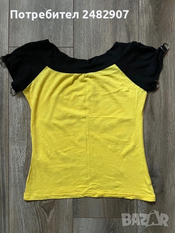 Дамска блуза с къс ръкав, снимка 4 - Тениски - 53653469