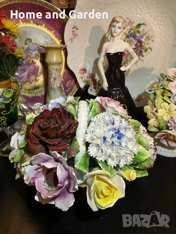 Royal Doulton England 1966 цветна кошница порцелан Bone China, снимка 9 - Колекции - 54026187