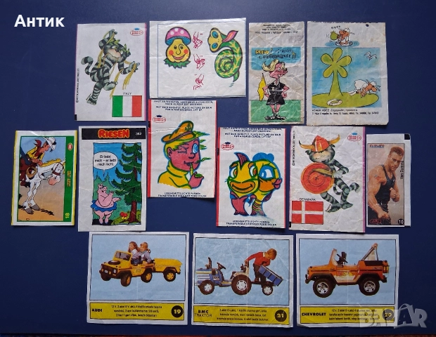 ЛОТ Стари Картинки от Дъвки