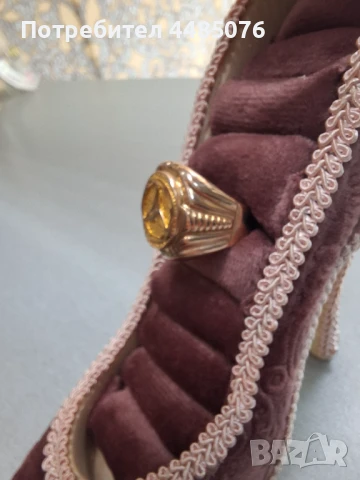 ЗЛАТЕН МЪЖКИ ПРЪСТЕН МЕРЦЕДЕС 14К., снимка 4 - Пръстени - 50857075