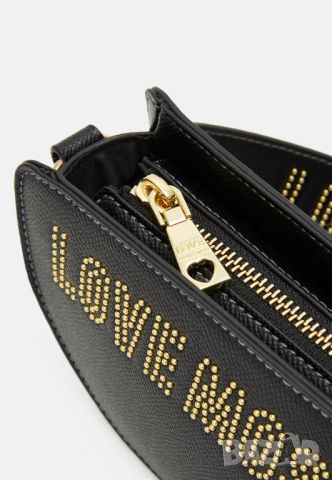 LOVE MOSCHINO 🍊 Дамска кожена чанта "BLACK & GOLD" нова с етикети, снимка 11 - Чанти - 45494551