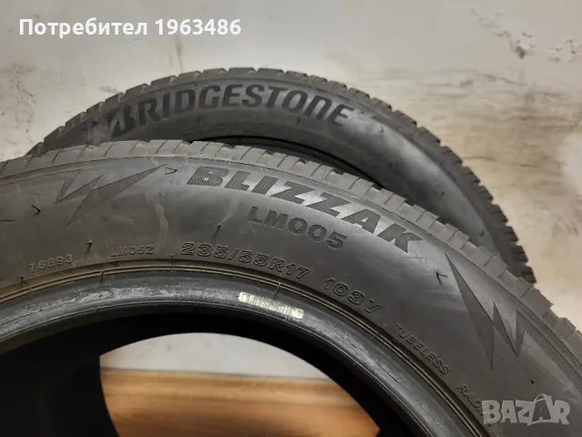 2 бр. 235/55/17 Bridgestone / зимни гуми, снимка 6 - Гуми и джанти - 47880975