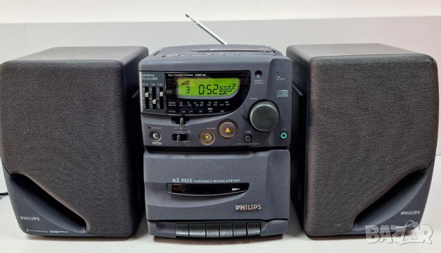 Преносима HIFI Микро Система PHILIPS AZ 9055, снимка 3 - Аудиосистеми - 46278162