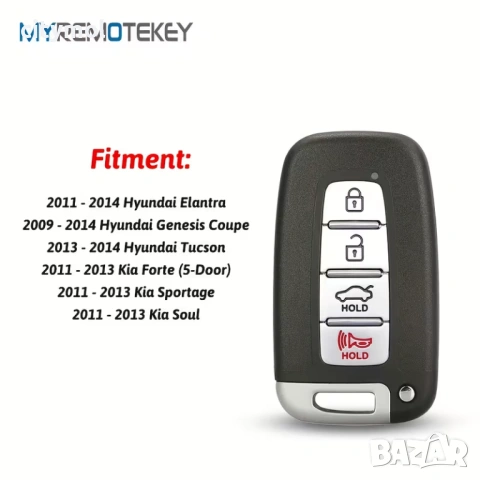 Кутийка за ключ с острие и 4 бутона за Hyundai и KIA, снимка 6 - Аксесоари и консумативи - 53962325