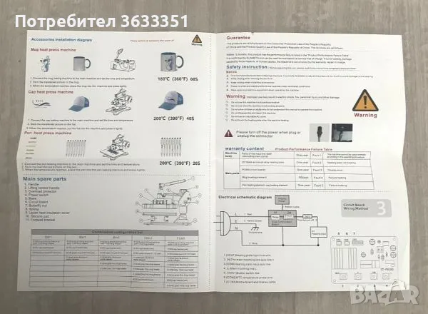 Термопреса 5 в 1, снимка 5 - Други машини и части - 46950660