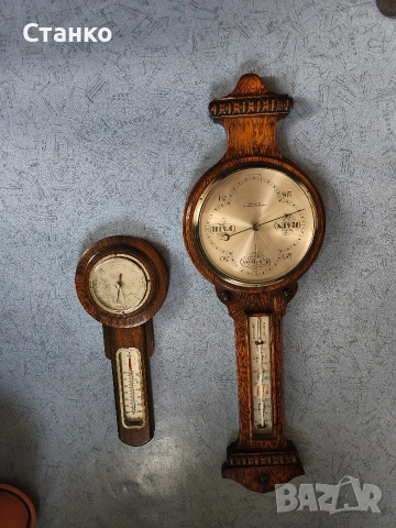 барометър, термометър