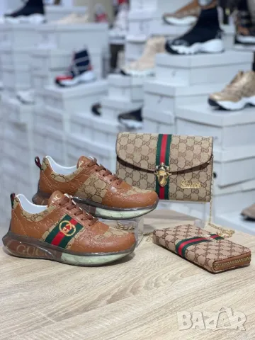 дамски маратонки, чанта / раница и портмоне gucci , снимка 4 - Чанти - 47500909