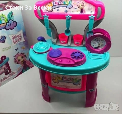 Вълшебна детска кухня за принцеси с 19 части, снимка 3 - Играчки за стая - 52262549