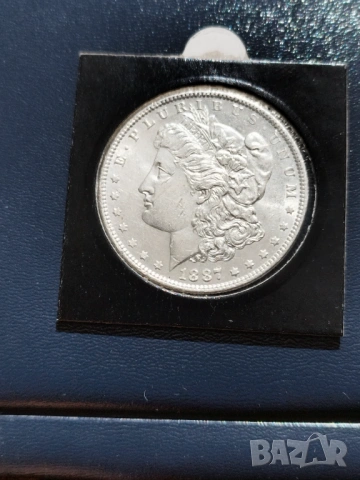 Морган долари UNC(1885 и1887), снимка 6 - Нумизматика и бонистика - 53734326