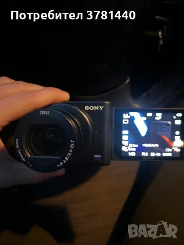 Цифров фотоапарат SONY ZV1B 24-70MM 20.1 MPx, ОПТИЧНО ПРИБЛИЖЕНИЕ 2.7, WI-FI, ЧЕРЕН, снимка 4 - Фотоапарати - 49519133