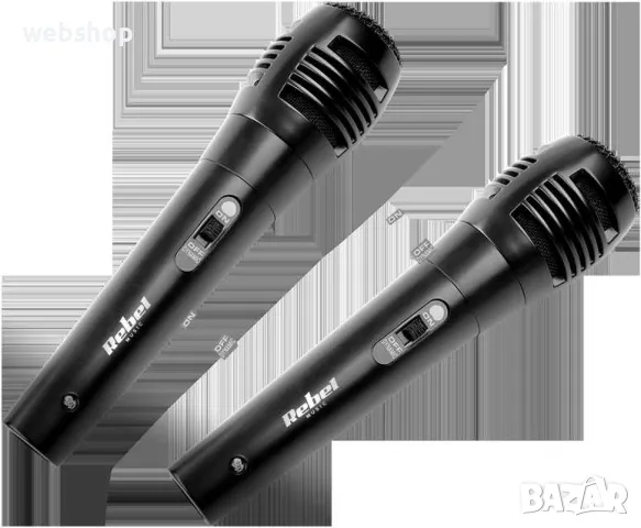 Караоке Миксер пулт 2 канален, 2 микрофонни входа, комплект 2 микрофона, снимка 2 - Ресийвъри, усилватели, смесителни пултове - 49939117