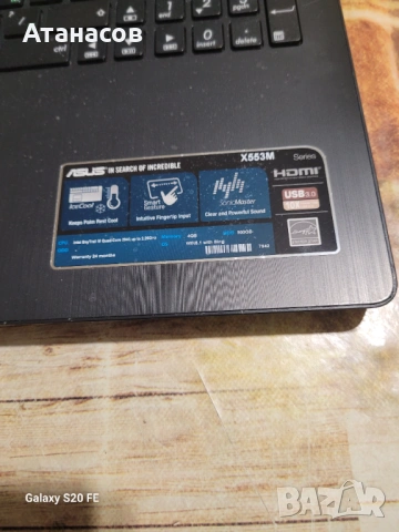 ASUS X553M, снимка 3 - Лаптопи за дома - 53827360