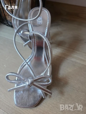 Сандали ZARA с панделка , снимка 5 - Сандали - 51149048